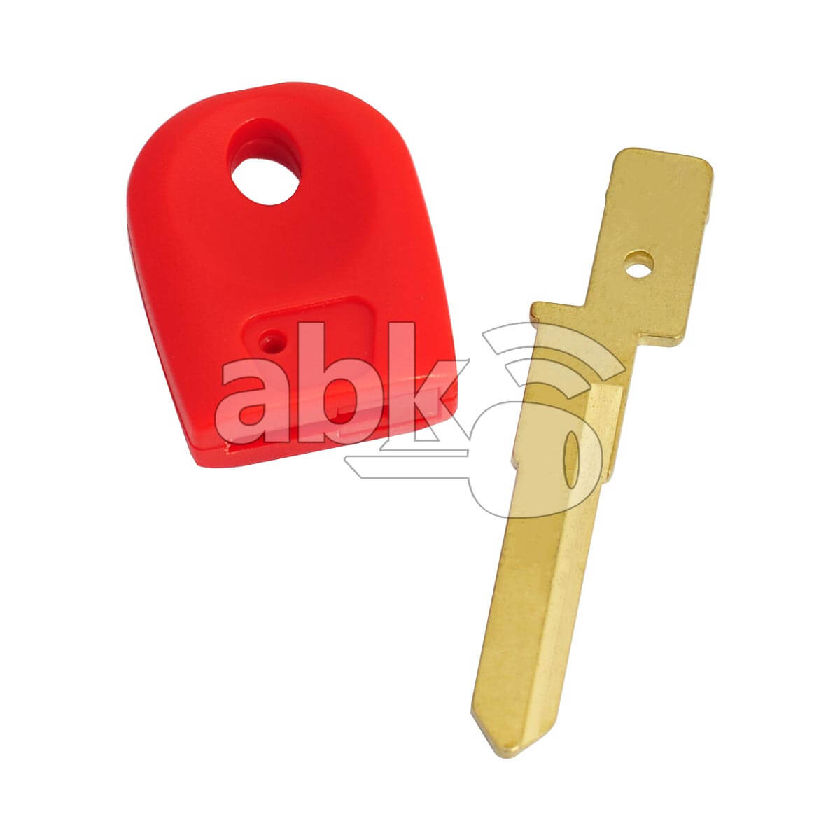 Ducati Motorcycle Chip Less Key KW17 Red   ABK 2811   ABKEYS