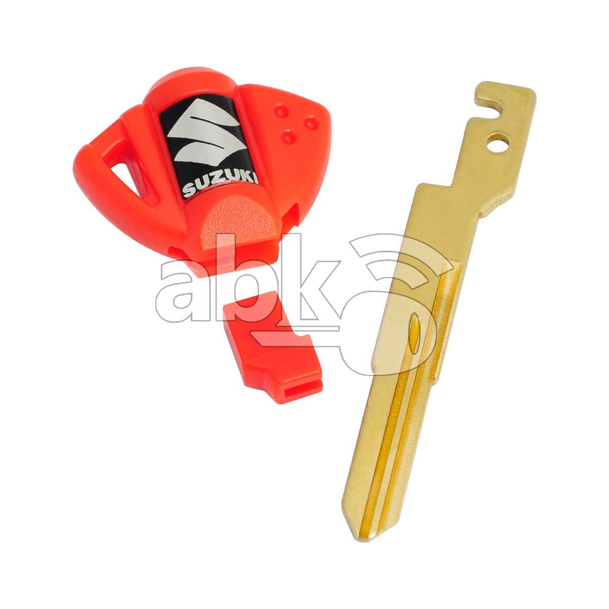 Suzuki Motorcycle Chip Less Key YH35 Red - ABK-2813 - ABKEYS.COM