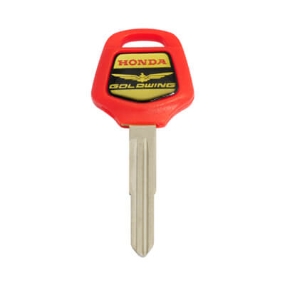 Honda Goldwing Motorcycle Chip Less Key, HON58R Red