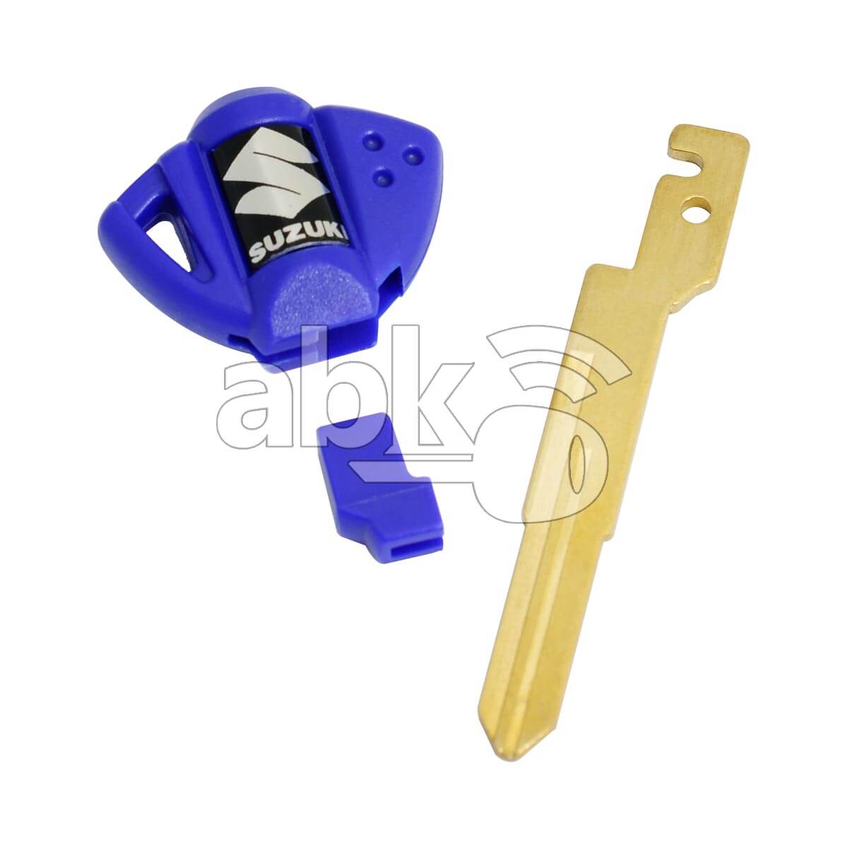 Suzuki Motorcycle Chip Less Key SZ17 Blue - ABK-2815 - ABKEYS.COM