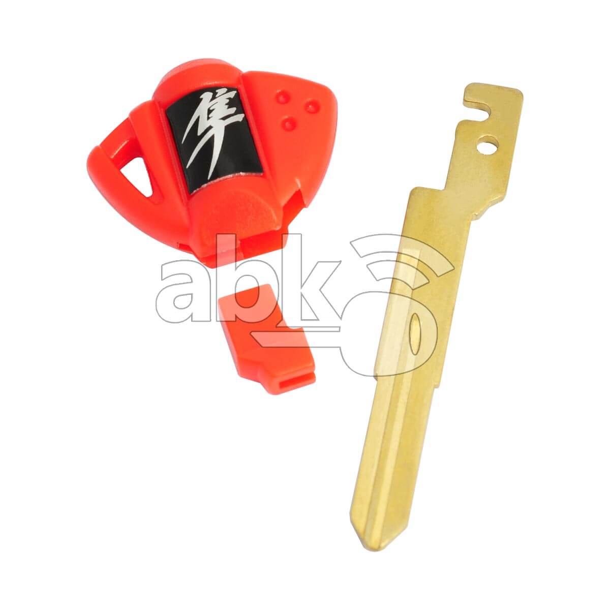 Suzuki GSX-R HAYABUSA Motorcycle Chip Less Key SZ17 Red - ABK-2818 - ABKEYS.COM