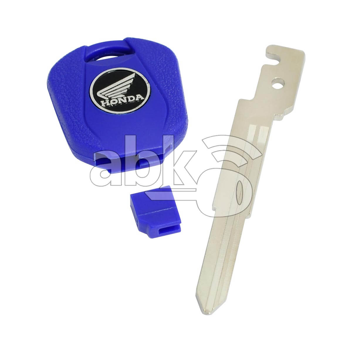 Honda Motorcycle Chip Less Key HON70 Blue - ABK-2830 - ABKEYS.COM