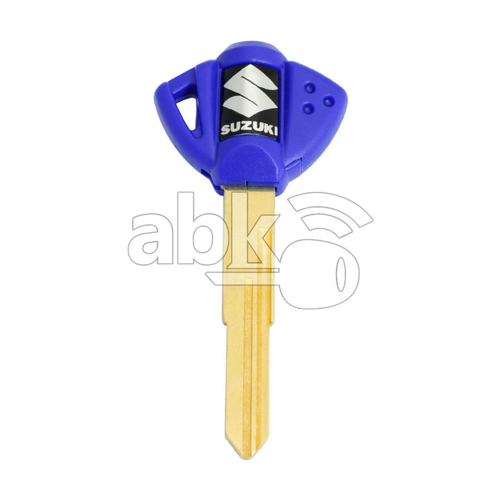 Suzuki Motorcycle Chip Less Key YH35 Blue - ABK-2832 - ABKEYS.COM
