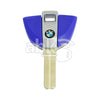 Bmw Motorcycle Chip Less Key BW9MH Blue - ABK-2872 - ABKEYS.COM