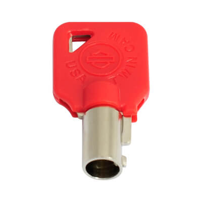 Harley Davidson Motorcycle Chip Less Key CH9T Red - ABK-2877 - ABKEYS.COM