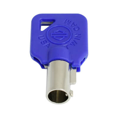 Harley Davidson Motorcycle Chip Less Key CH9T Blue - ABK-2878 - ABKEYS.COM