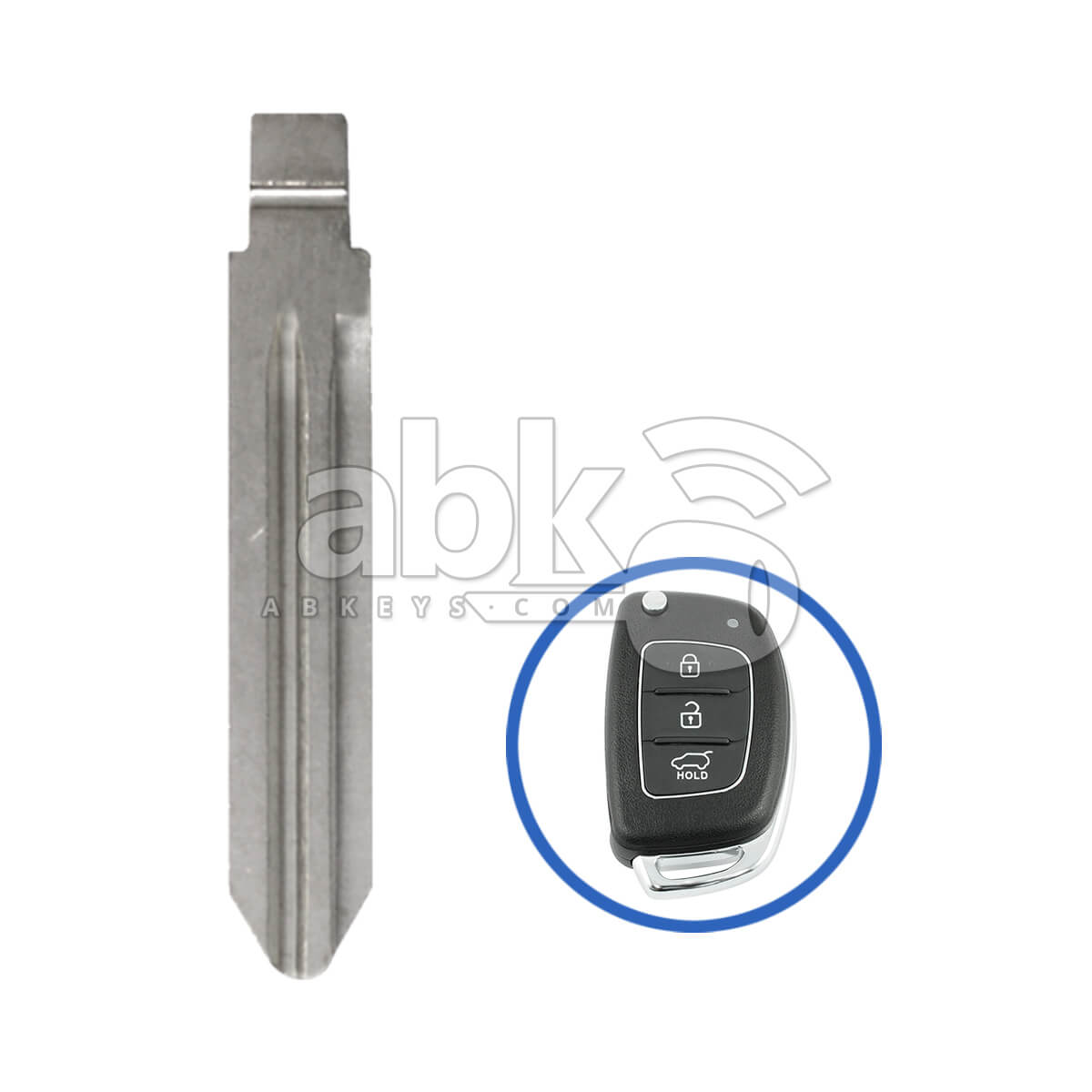 Hyundai Porter 2014+ Flip Remote Key Blade 81996 4F500 HYN14   ABK 2894   ABKEYS