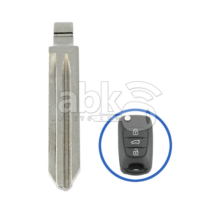 Kia Cerato Forte Shoma Soul 2008+ Flip Remote Key Blade 81996-1M100 HYN14R - ABK-2952 - ABKEYS.COM