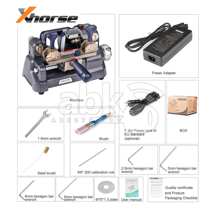 Xhorse Dolphin XP-008 Key Cutting Machine for Special Bit Double Bit Keys XP-008 - ABK-2959 -