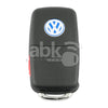Volkswagen Touareg 2003+ Flip Remote 4Buttons KR55WK45022 433MHz HU66 3D0 959 753 AK - ABK-2985 - 