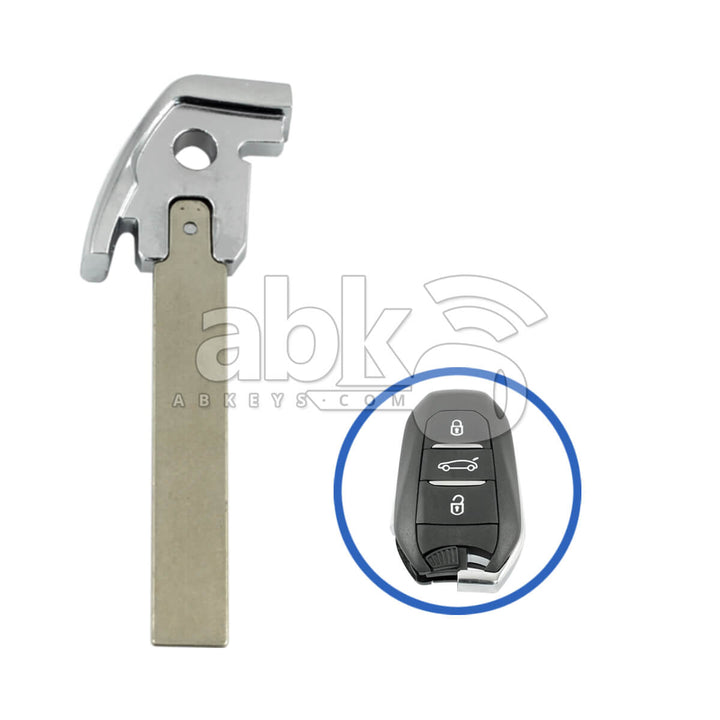 Citroen C3 C4 Peugeot 308 508 2010+ Smart Key Blade 1609531980 1609531680 HU83 - ABK-3034 -