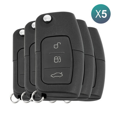 Ford C-Max Focus Mondeo Kuga 2006+ Remote Key 5Pcs Offer 3Buttons 5WK48791 434MHz HU101 1753886 -