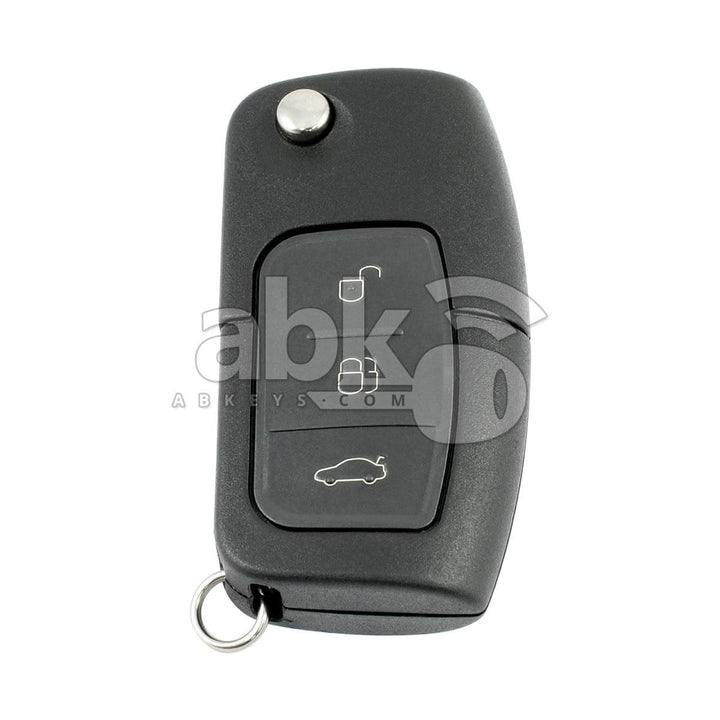 Ford C-Max Focus Mondeo Kuga 2006+ Flip Remote 3Buttons 1753886 434MHz 5WK48791 HU101 - ABK-3056 -