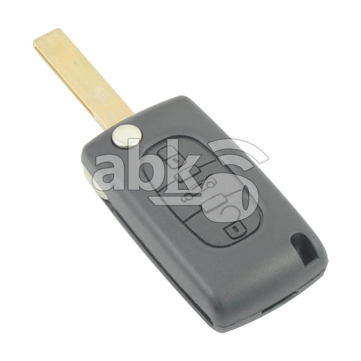 Peugeot 2003+ Flip Remote Cover 3Buttons CE0523 HU83 - ABK-3141 - ABKEYS.COM