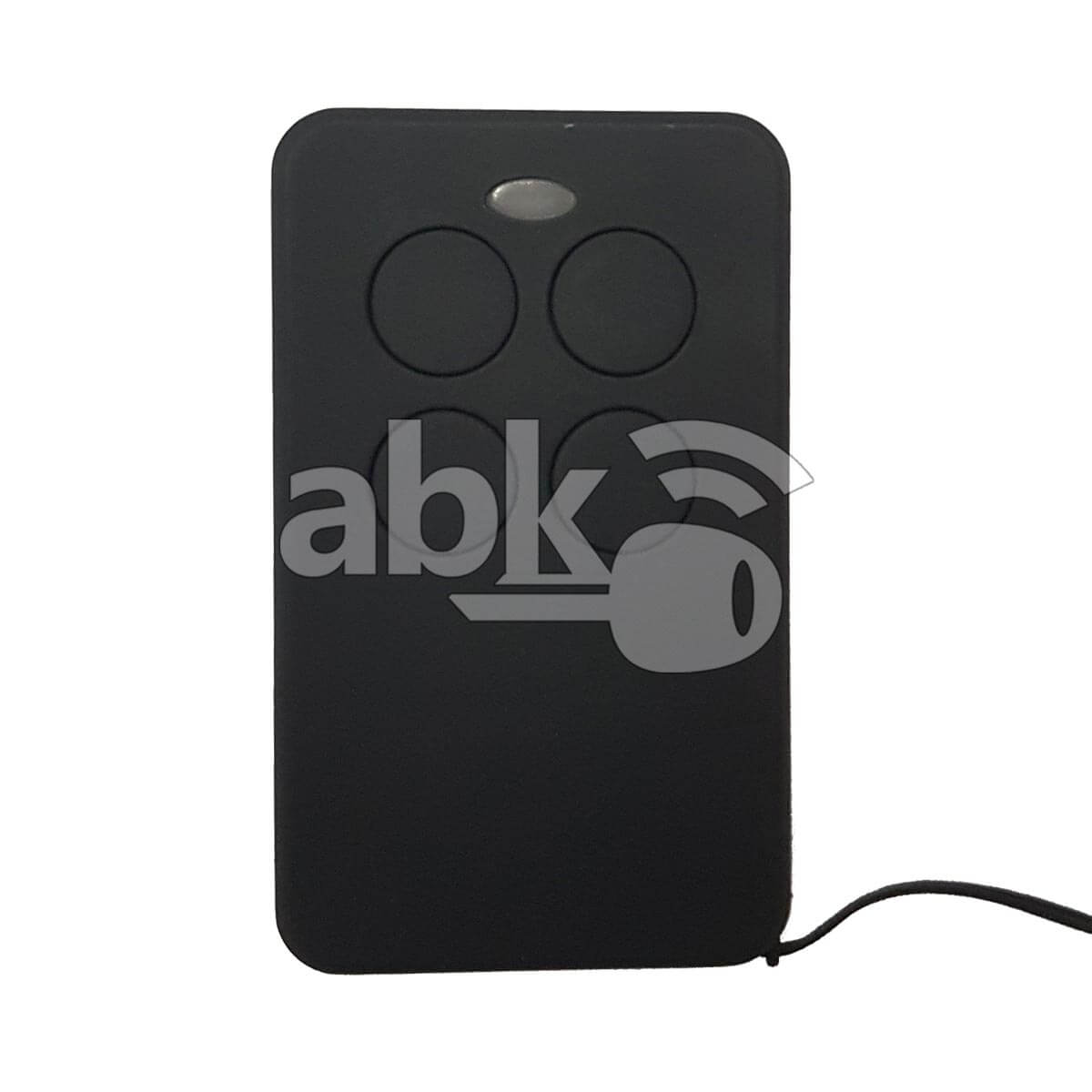 Universal Rolling Code & Fixed Code Remote 4Buttons 280MHz To 870MHz Black Color   ABK 3171 BLACK  