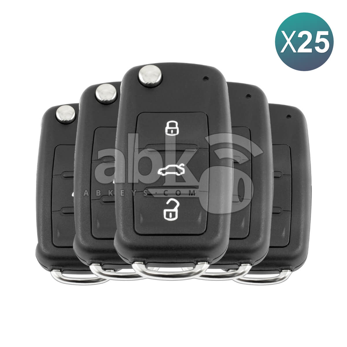 Volkswagen 2005+ Flip Remote Cover 3Buttons HU66 25Pcs Bundle   ABK 3172 OFF25   ABKEYS