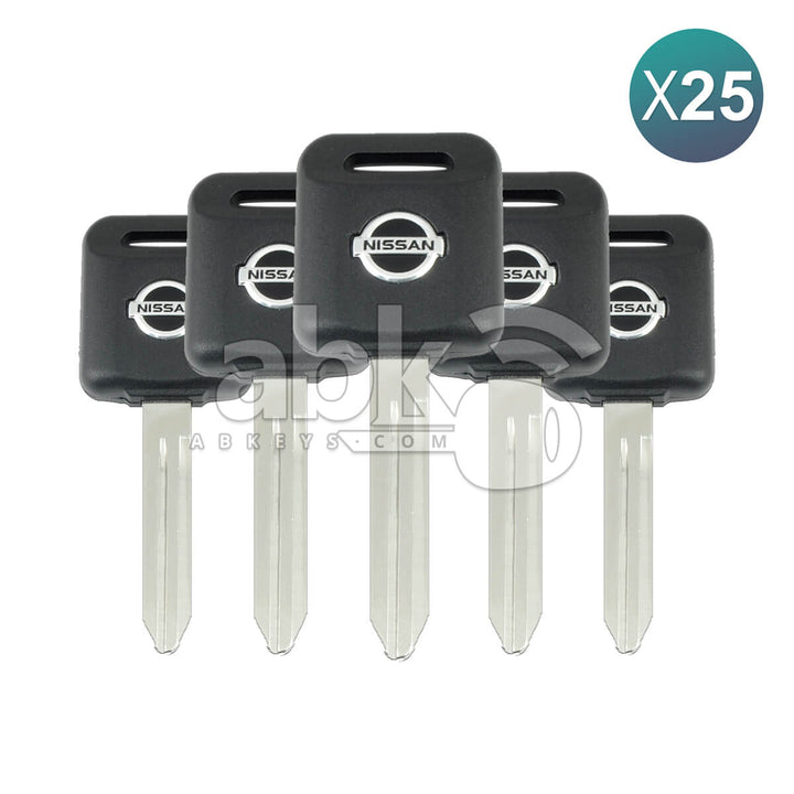 Nissan Chip Less Key NSN14 Chrome Logo 25Pcs Bundle - ABK-3257-OFF25 - ABKEYS.COM
