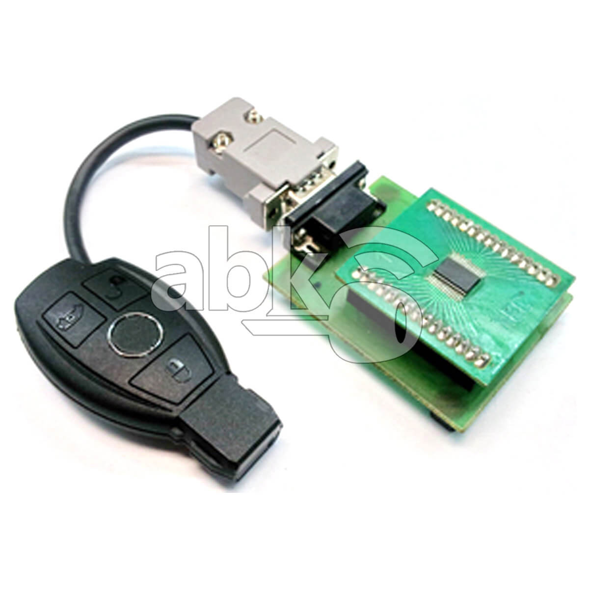 Mercedes Benz Testing Key For NEC With IC Socket Without Soldering   ABK 3296   ABKEYS