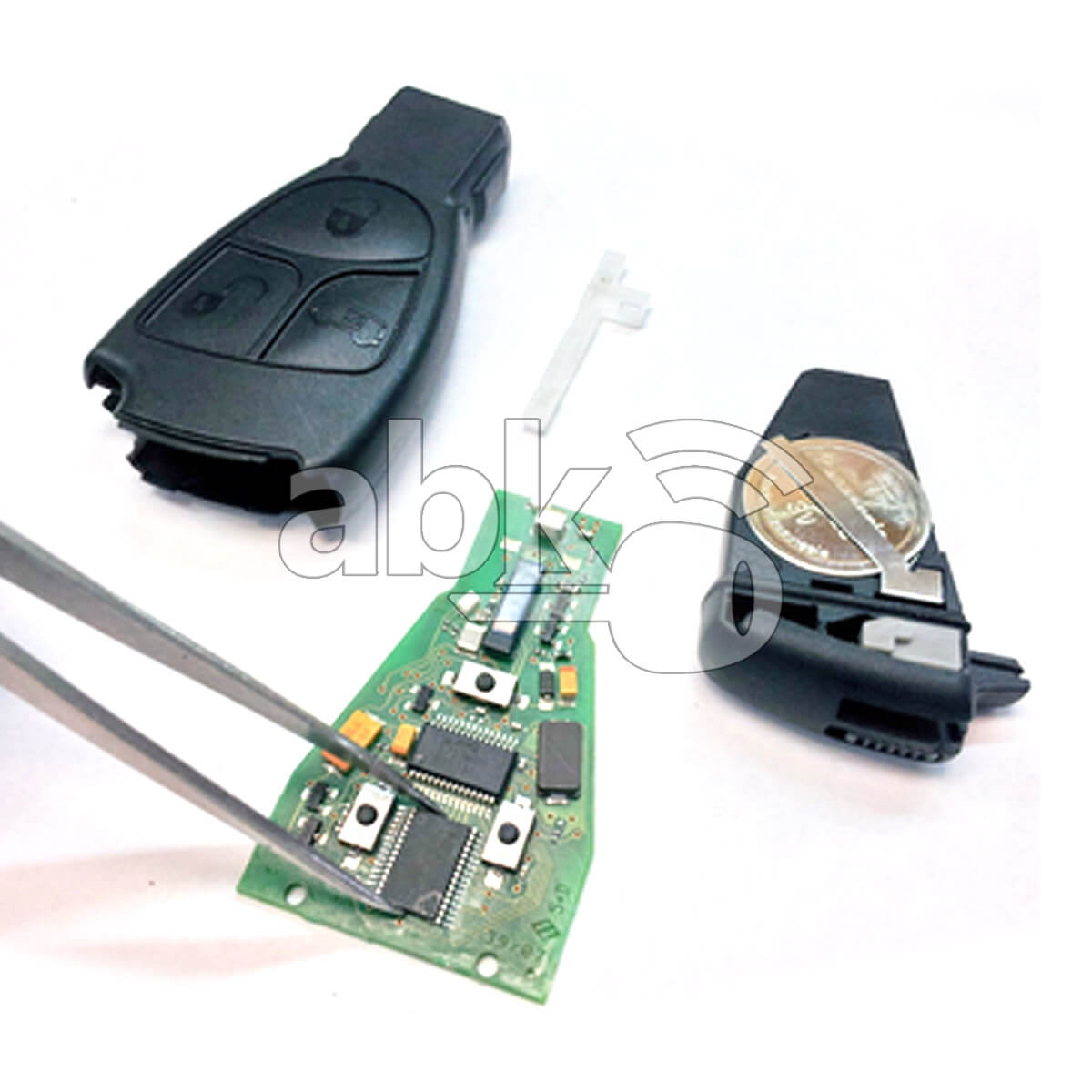 Mercedes Benz Testing Key For NEC With IC Socket Without Soldering   ABK 3296   ABKEYS