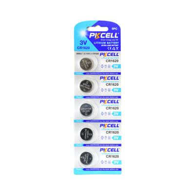 PKCell Remote Battery CR1620 5Pcs Pack For Remotes & Smart Keys - ABK-331 - ABKEYS.COM