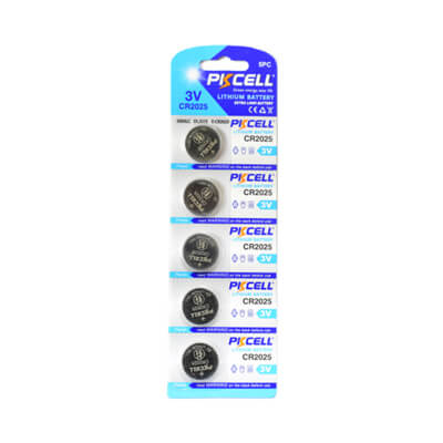 PKCell Remote Battery CR2025 5Pcs Pack For Remotes & Smart Keys - ABK-334 - ABKEYS.COM