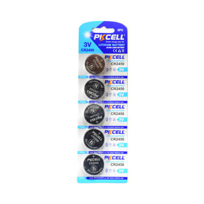 PKCell Remote Battery CR2450 5Pcs Pack For Remotes & Smart Keys - ABK-336 - ABKEYS.COM