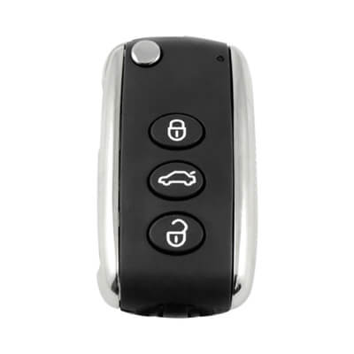 Bentley Continental, GT, Flying Spur 2005+ Capa de Controle Remoto Dobrável, 3Botões, HU66