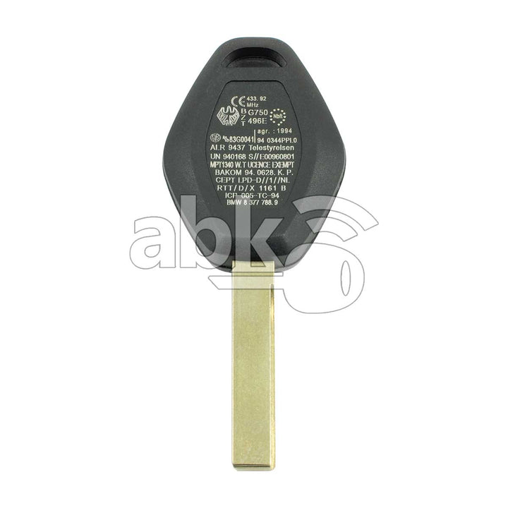 Bmw 5 6 Series 2003+ Key Head Remote 3Buttons 315LPMHz HU92 - ABK-3378 - ABKEYS.COM