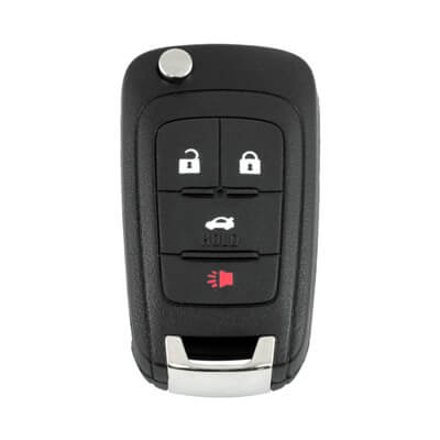 Chave Remota Dobrável Original Chevrolet Cruze, Malibu, Impala 2010+ 4Botões 5912544 433MHz HU100