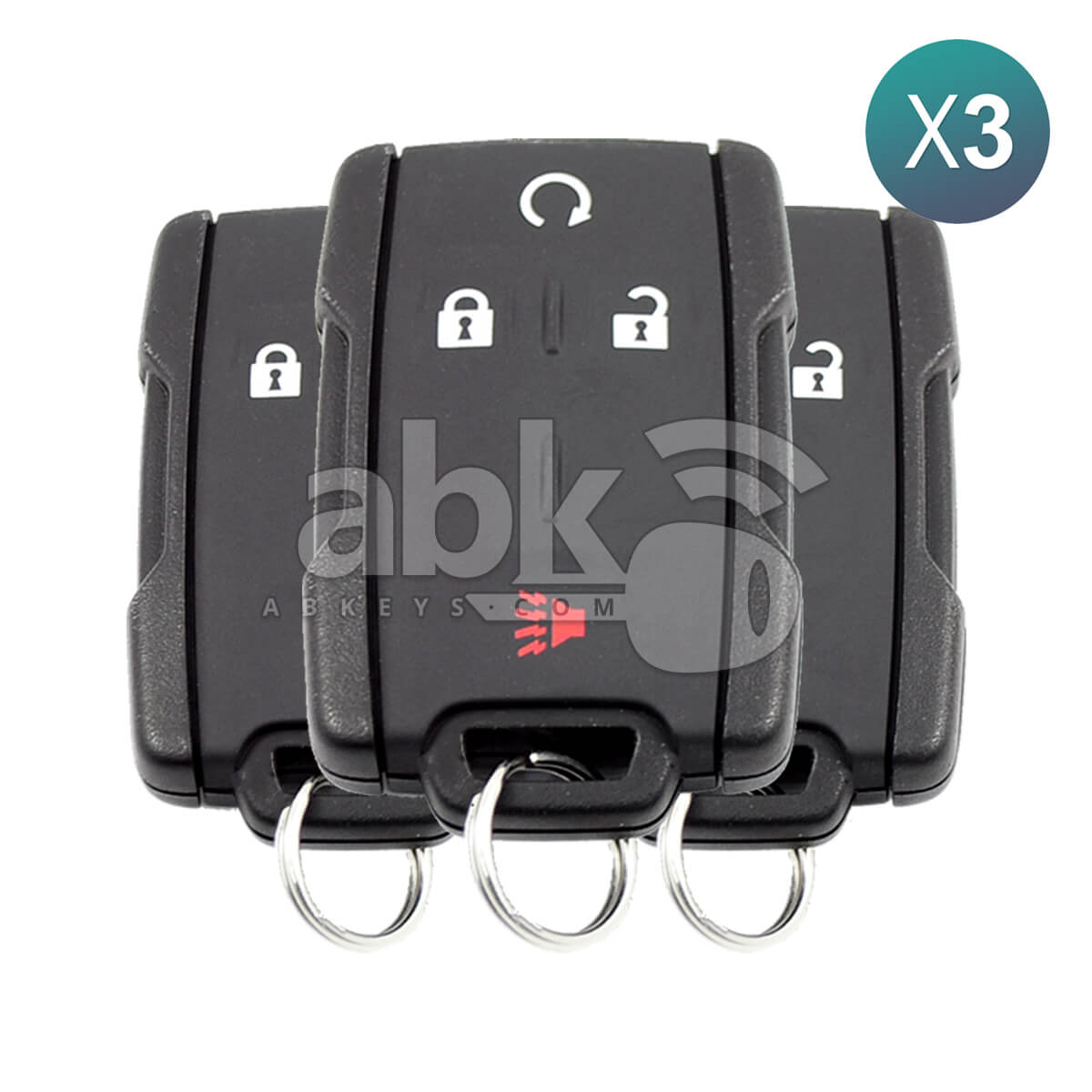 Genuine Chevrolet Silverado Gmc Sierra 2014+ Remote Control 3Pcs Offer 4Buttons 315MHz 22881480 -