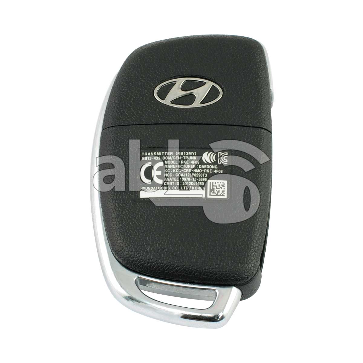 Genuine Hyundai Accent 2013+ Flip Remote 3Buttons 95430-1RAA1 95430-1RAB1 433MHz RB13-433-DOM