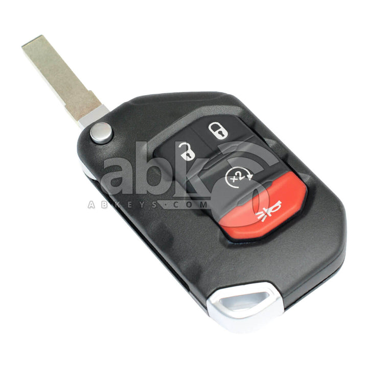 Jeep Wrangler 2018+ Smart Key Cover 4Buttons SIP22 - ABK-3436 - ABKEYS.COM