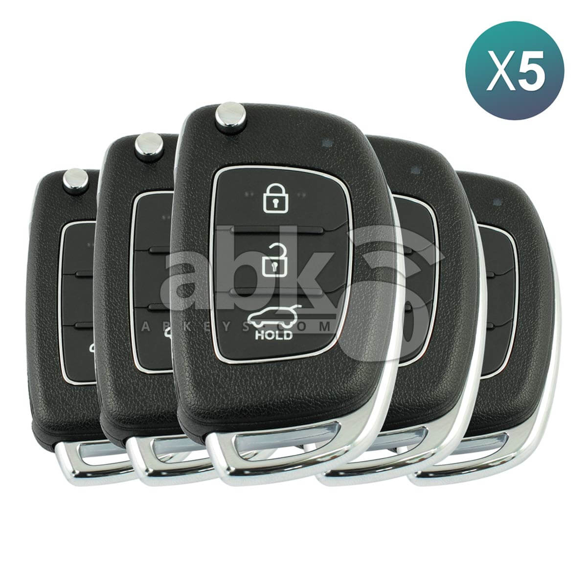 Genuine Hyundai Santa Fe 2012+ Flip Remote 5Pcs Offer 3Buttons 433MHz 95430-2W500 95430-2W501 -