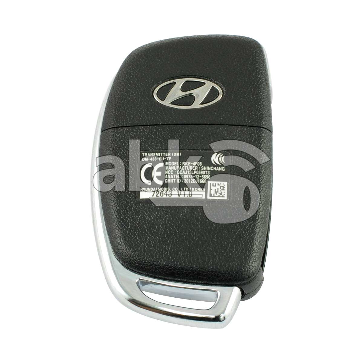 Genuine Hyundai Santa Fe 2012+ Flip Remote 3Buttons 95430 2W500 433MHz DM 433 EU RKE 4F08   ABK 3440
