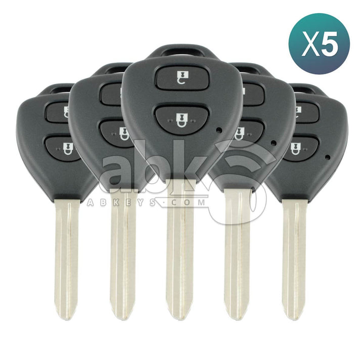 Genuine Toyota Corolla Altis 2011+ Remote Key 5Pcs Offer 2Buttons 12BBY 433MHz TOY43 89070-02820 -