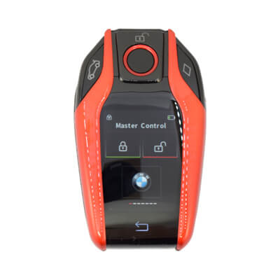 Clé Intelligente LCD Universelle Style BMW Couleur Rouge