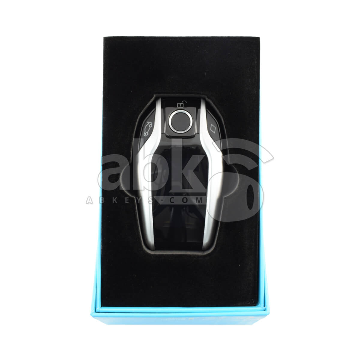 LCD Universal Smart Key For All Brands BMW Style Silver Color - ABK-3481-BM1-SLV - ABKEYS.COM