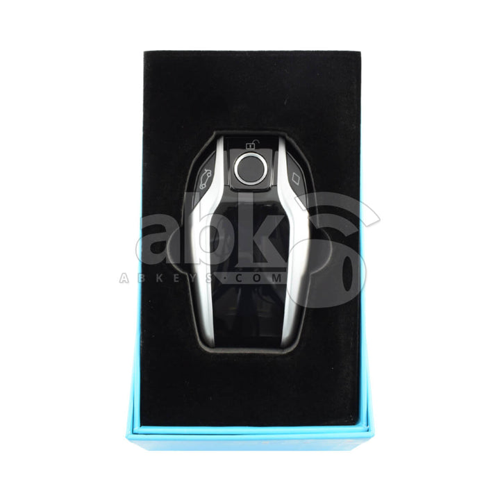 LCD Universal Smart Key For All Brands BMW Style Silver Color - ABK-3481-BM1-SLV - ABKEYS.COM