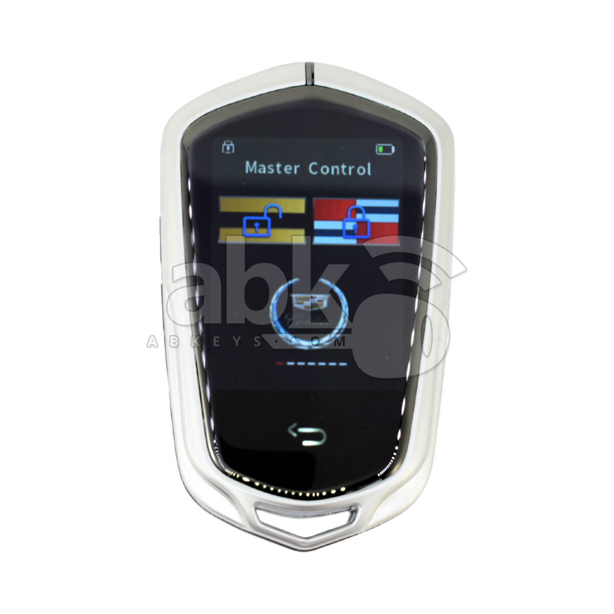 LCD Universal Smart Key For All Brands Cadillac Style Silver Color - ABK-3481-CD1-SLV - ABKEYS.COM
