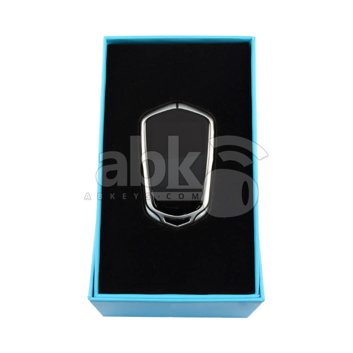 LCD Universal Smart Key For All Brands Cadillac Style Silver Color - ABK-3481-CD1-SLV - ABKEYS.COM