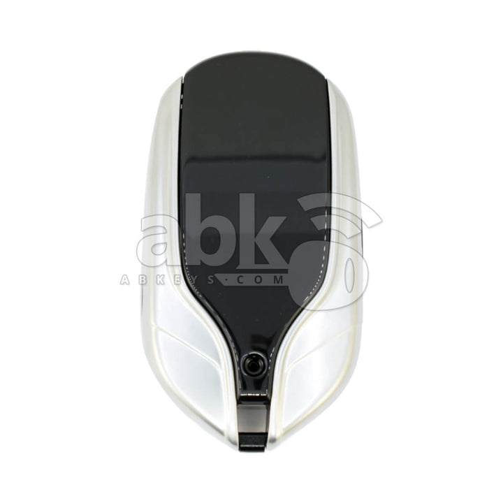 LCD Universal Smart Key with PKE Antenna For All Brands Maserati Style Silver Color -