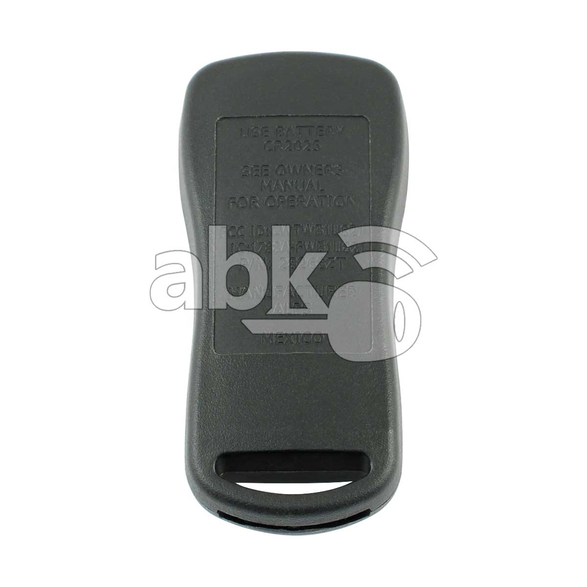 Genuine Nissan Infiniti 2002+ Remote Control 3Buttons 28268-ZT03A 315MHz CWTWB1U821 - ABK-3549 -