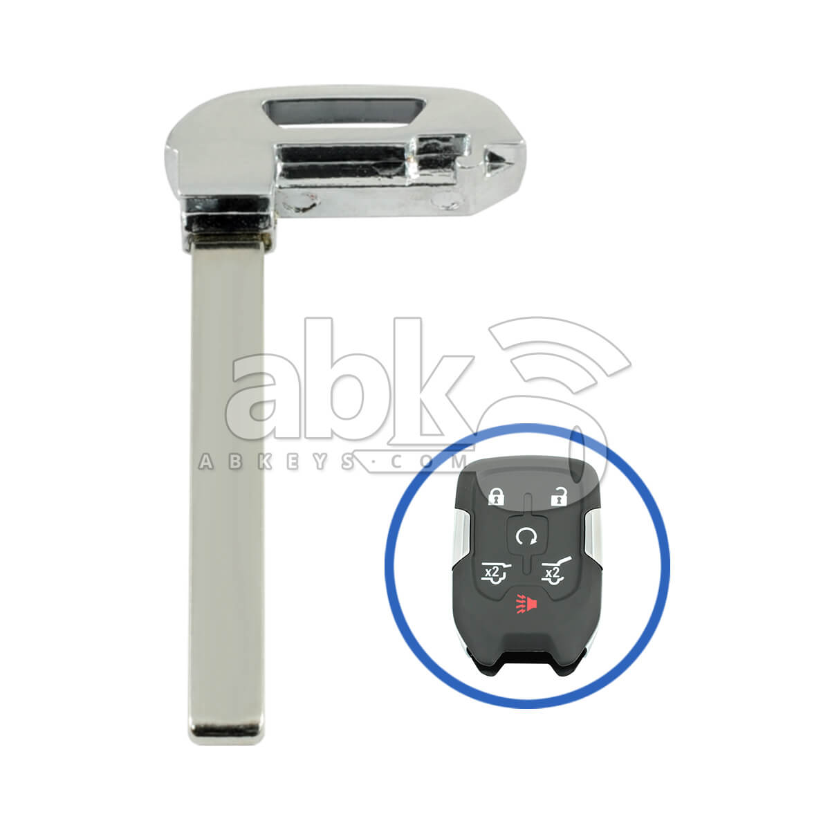 Chevrolet Gmc 2014+ Smart Key Blade 22984995 HU100   ABK 3558   ABKEYS