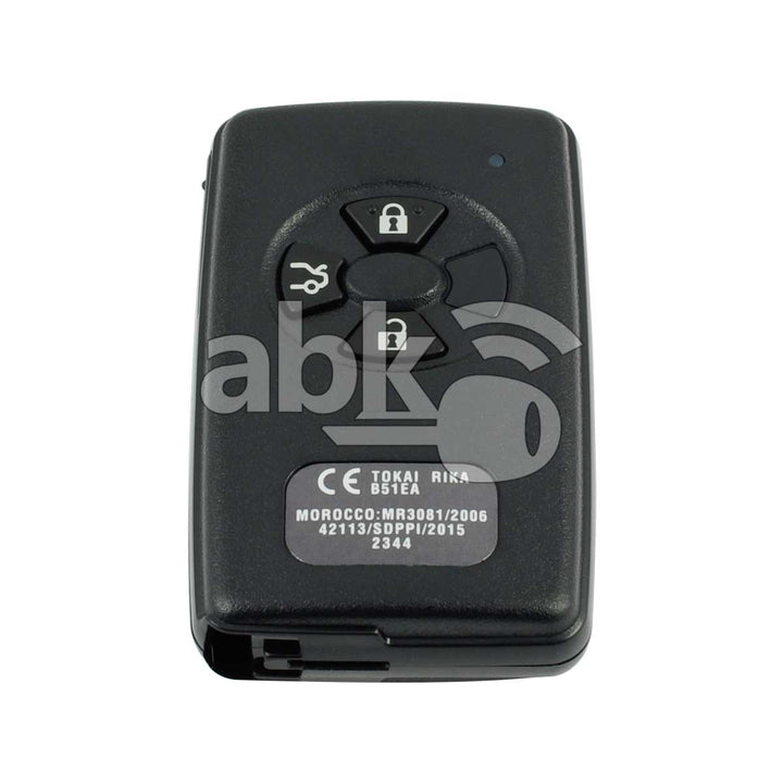 Genuine Toyota Corolla Vios 2007+ Smart Key 3Buttons 89904-12042 89904-12043 433MHz B51EA P1 D4 -