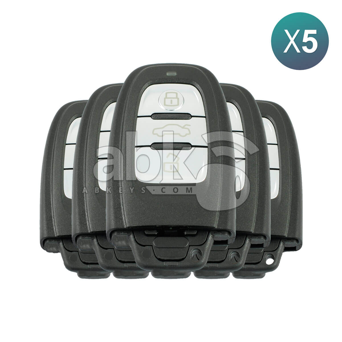 Audi A4 A5 A6 A7 A8 Q3 Q5 BCM2 2008+ Smart Key 5Pcs Offer 3Buttons 433MHz   ABK 3641 OFF5  