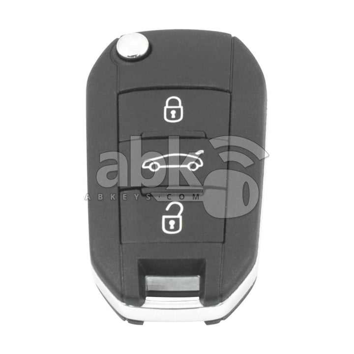 Genuine Peugeot 508 2013+ Flip Remote 3Buttons 6490RL 6490RN 433MHz 5FA010 VA2 - ABK-3659 -