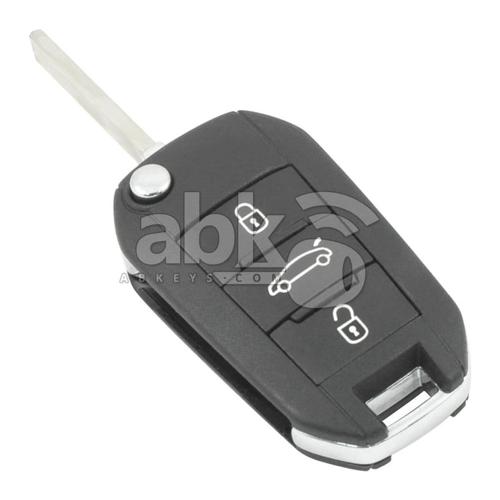 Genuine Peugeot 508 2013+ Flip Remote 3Buttons 6490RL 6490RN 433MHz 5FA010 VA2 - ABK-3659 -