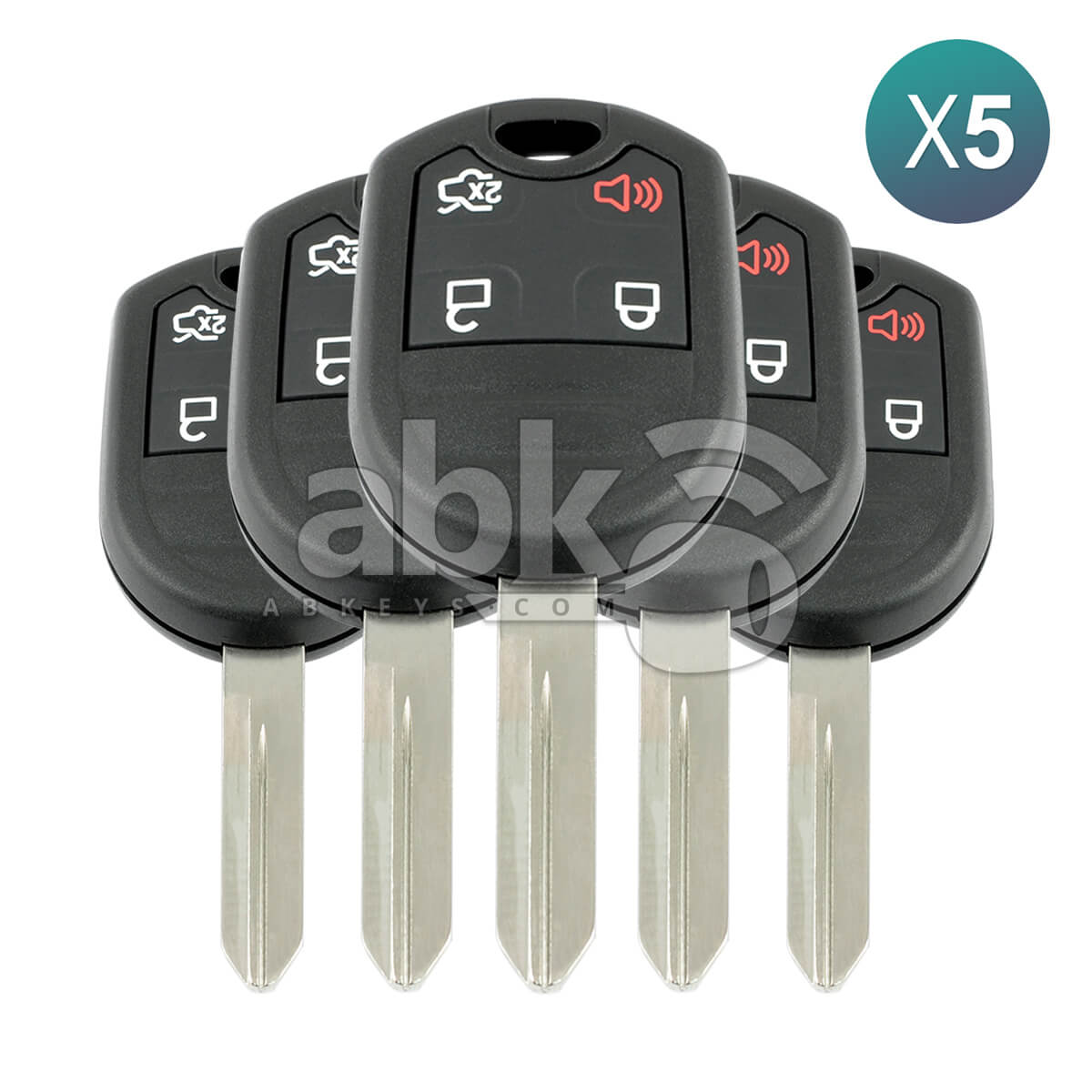 Remote Smart 5-Button Key Fob Shell Case For Ford Edge Explorer Mustang Fusion
