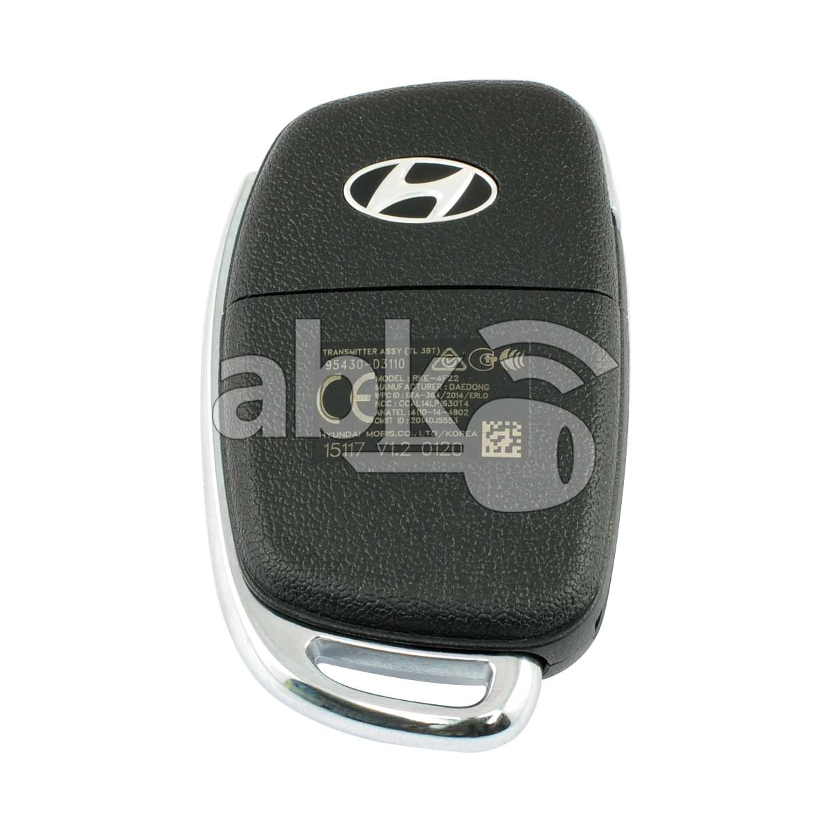 Genuine Hyundai Tucson 2017+ Flip Remote 3Buttons 95430-D3100 433MHz TL-433-EU-TP RKE-4F22 -