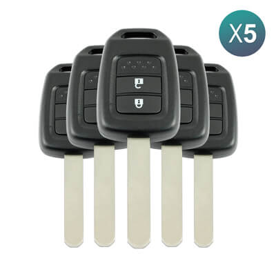 Genuine Honda Civic 2013-2018 Key Head Remote, 2Buttons, 433MHz, HON66 5Pcs Bundle